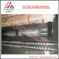 Konischer Doppelschneckenzylinder/Schnecke des PVC-Rohrextruders für PVC-Rohrextruder